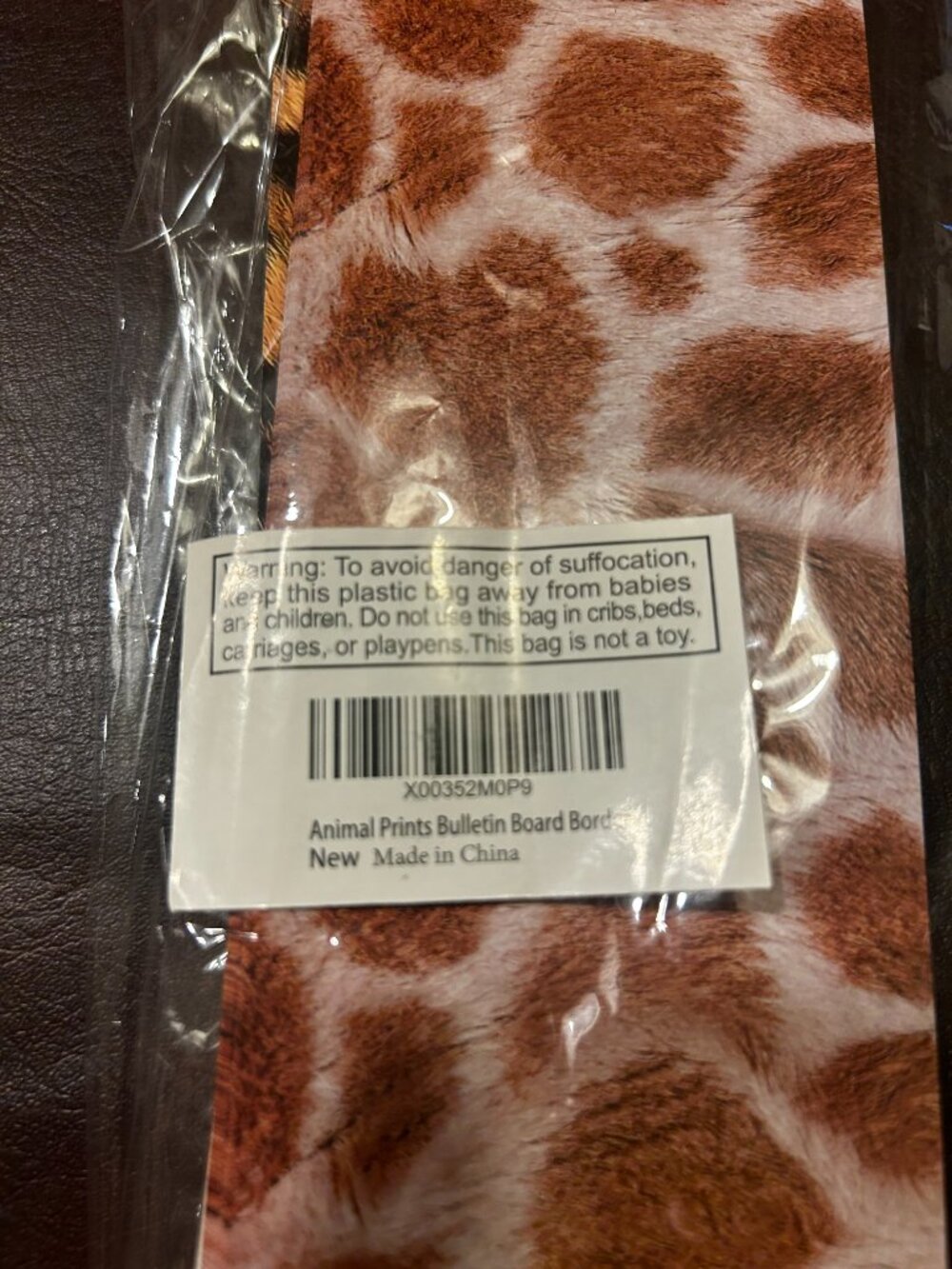 Animal Print Bulletin Board Border 59Ft & African Safari Scrapbook Paper